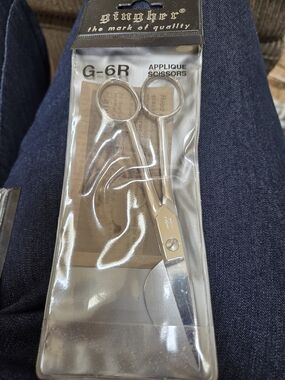 G-6R Silver Applique Scissors - Precision Cutting